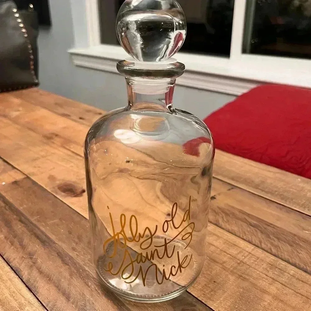 Glass Holiday Container